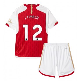 Arsenal Jurrien Timber #12 Heimtrikot 2023-24 Kurzarm (+ kurze hosen)